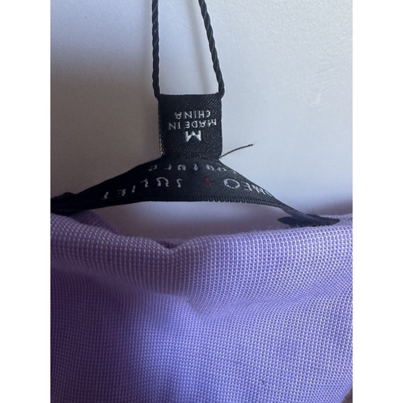 Romeo & Juliet Couture Floral Embroidered Cottage Chic Top Halter & Sleeves Sz M - Picture 5 of 5